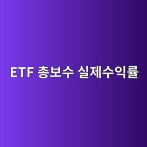 ETF 총보수 실제수익률 관계 보수가 낮아도 성과가 뒤처지는 이유 4 etf ecb49debb3b4ec8898 ec8ba4eca09cec8898ec9db5eba5a0 1786582125