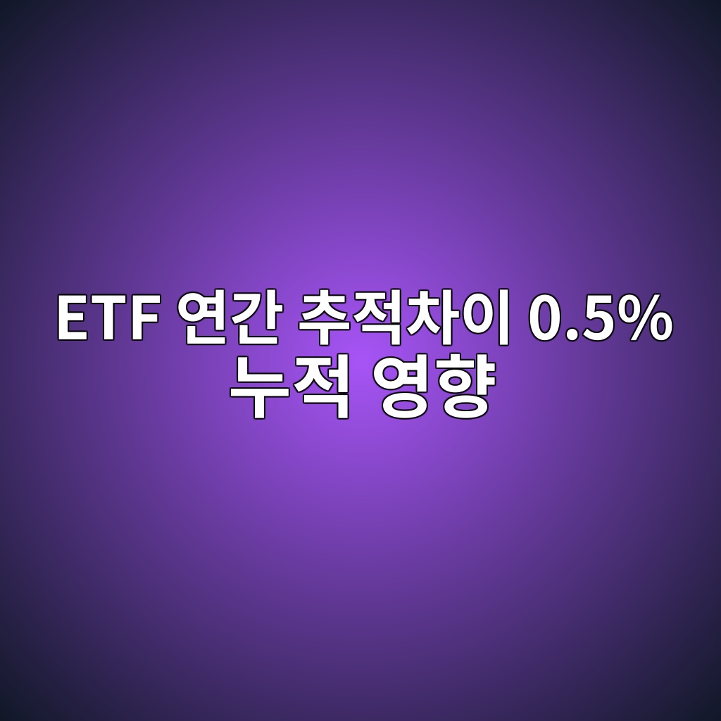 ETF 연간 추적차이 0.5% 누적 영향 1억원 10년 최종자산 차이 1 etf ec97b0eab084 ecb694eca081ecb0a8ec9db4 0 5 eb8884eca081 ec9881ed96a5 1788743682